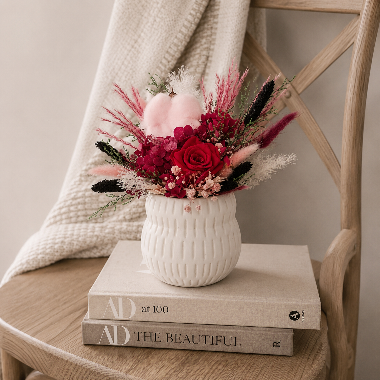 Ruby Dried Floral Arrangement