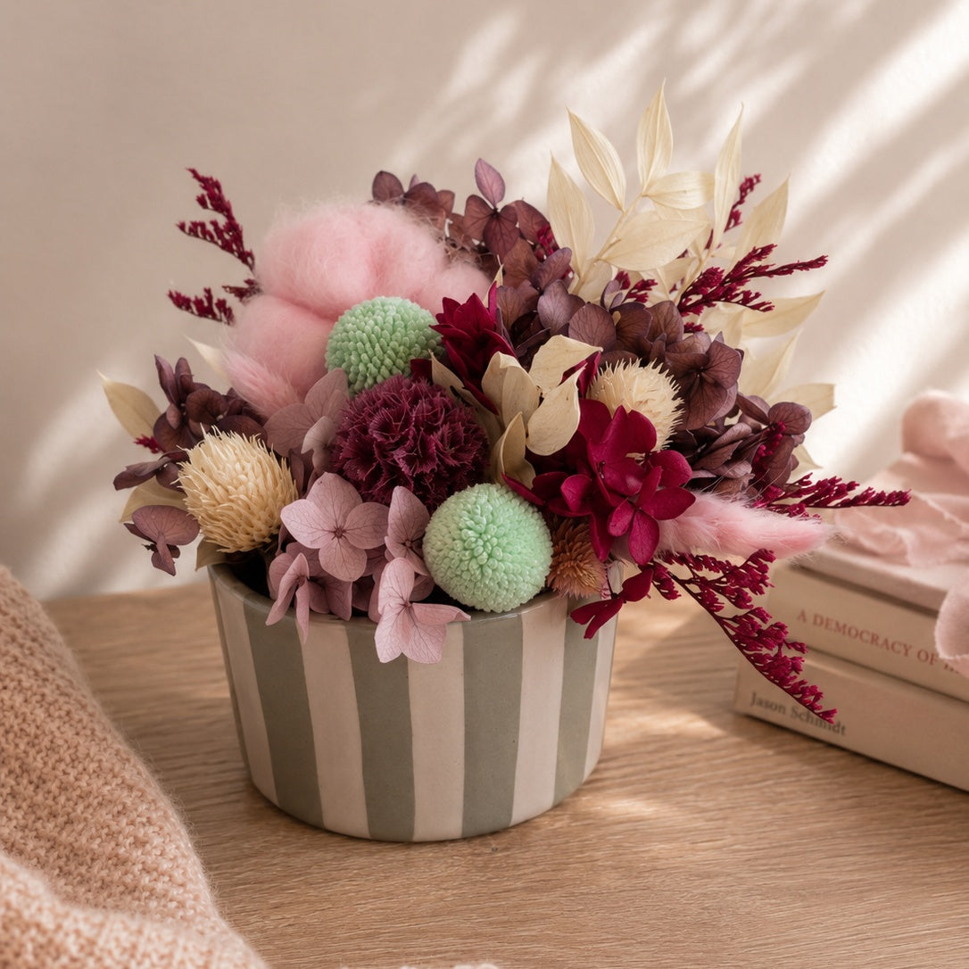 Her Quiet Bloom Dried Floral Arrangement
