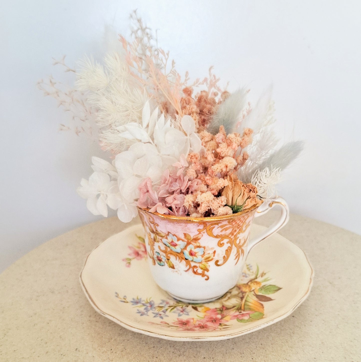 Bella Dried Floral Teacup Arrangement